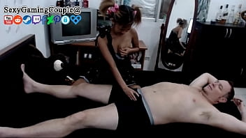 Step Daughter Gives Daddy a Massage when he comes home from work - with Happy Ending
