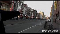 Horny chap gets out and explores amsterdam redlight district